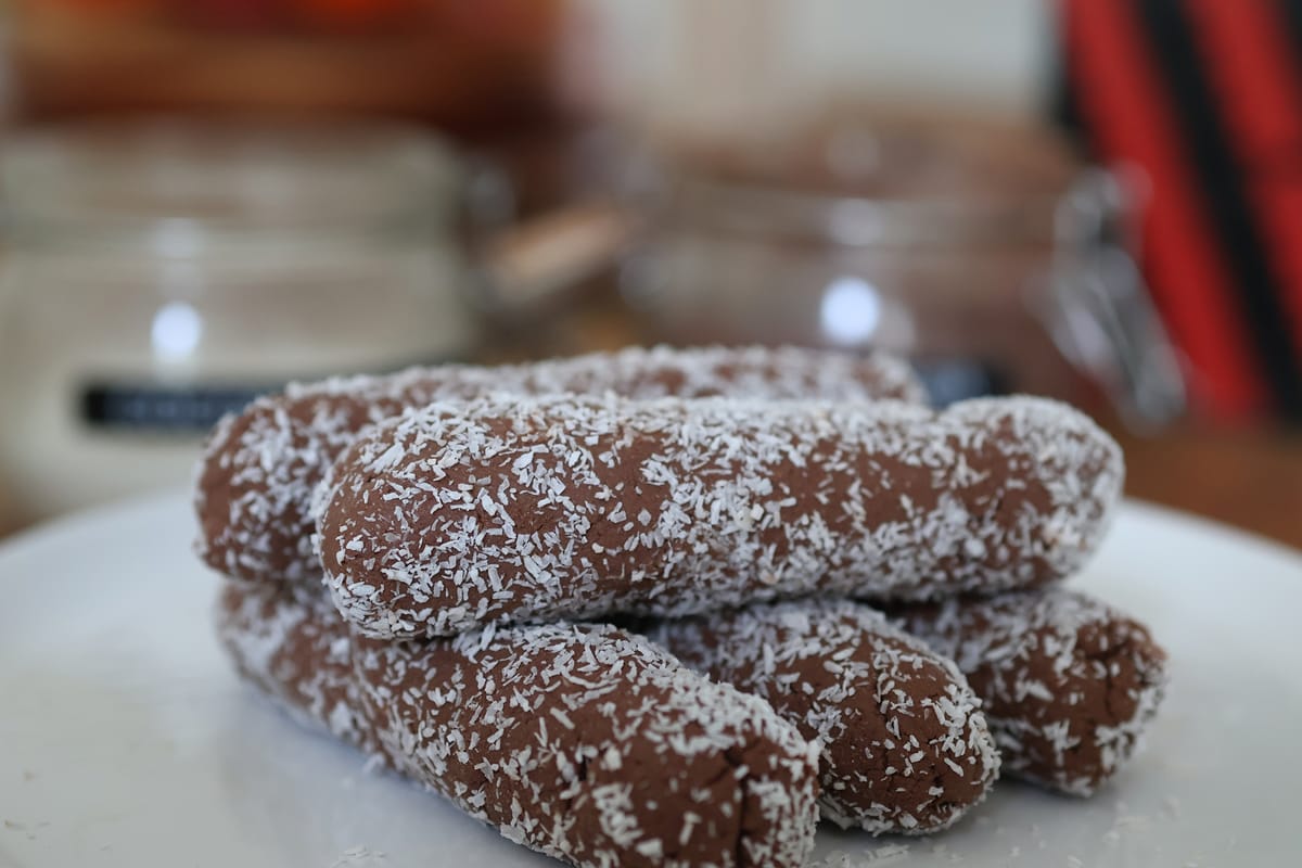 Vegan Chocolate Protein Bar — finished dish