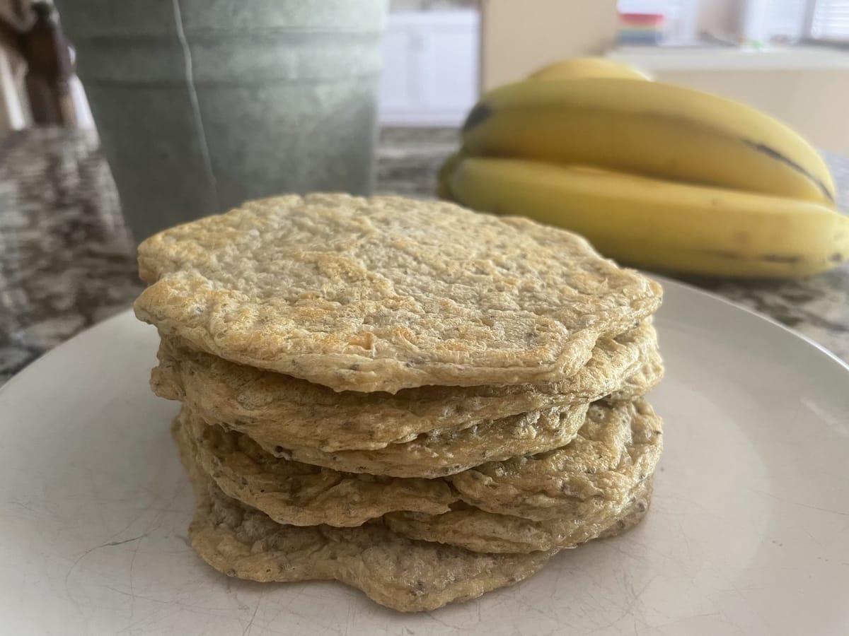 Vegan Healthy High Protein American Pancakes — finished dish